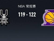 【168sports】168NBA：湖人122-119险胜马刺，戴维斯37+10+1