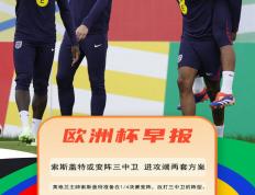 【168sports】欧洲杯早报：南门恐变阵整活 英超“盲僧”包办西德葡法