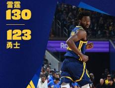 NBA常规赛：雷霆130-123送勇士6连败,SGA统治加时40+6+6,库里25+6