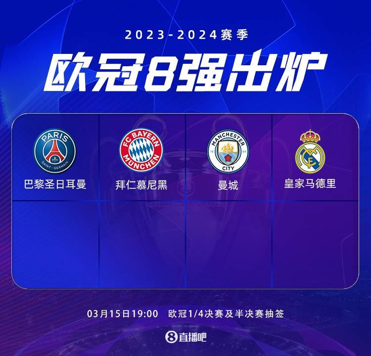 【168sports】早报：皇马曼城晋级，欧冠8强已出炉4席