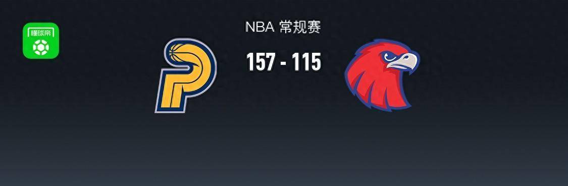 【168sports】168NBA：步行者157-115大胜老鹰锁定东部第六，西亚卡姆28分